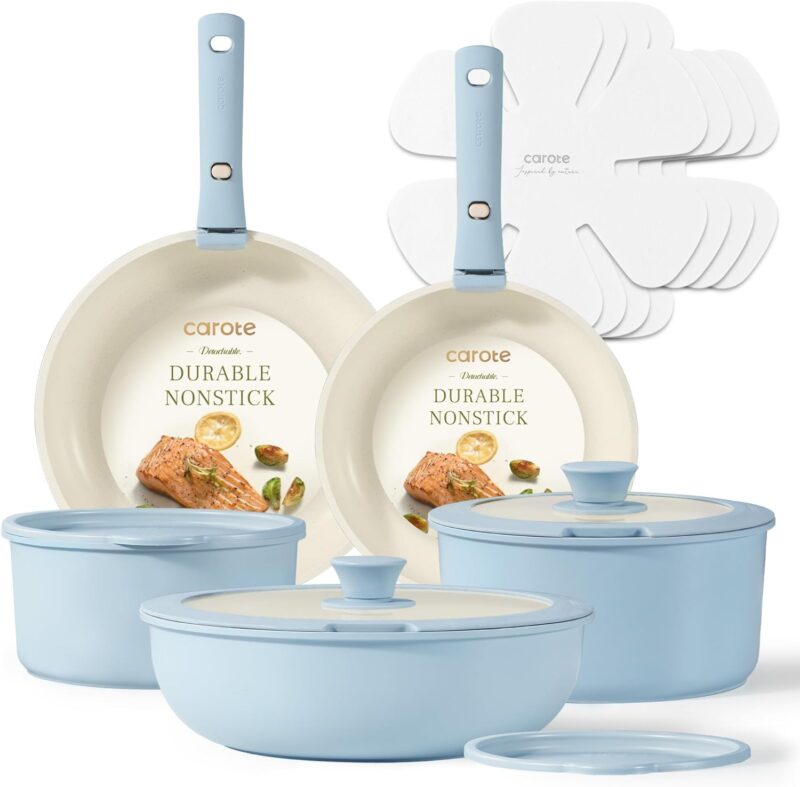 15 pcs Pots and Pans Set Non Stick