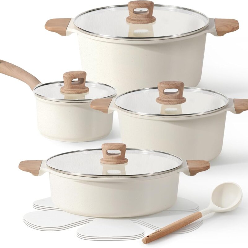 12 pcs Pots and Pans Set Non Stick