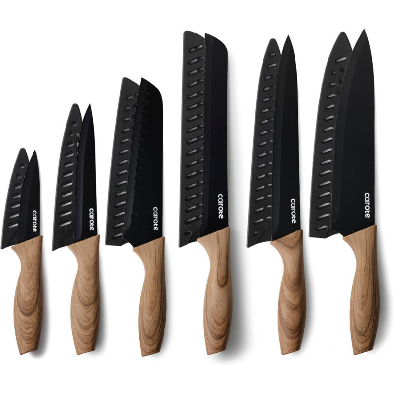 12 PCS Knife Set with Safe Guards